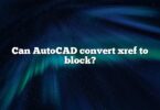 Can AutoCAD convert xref to block?