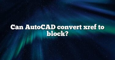 Can AutoCAD convert xref to block?