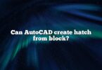 Can AutoCAD create hatch from block?