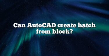 Can AutoCAD create hatch from block?