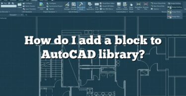 How do I add a block to AutoCAD library?