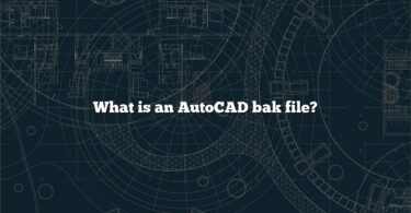 What is an AutoCAD bak file?