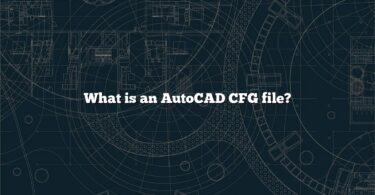 What is an AutoCAD CFG file?