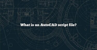 What is an AutoCAD script file?