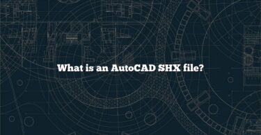 What is an AutoCAD SHX file?